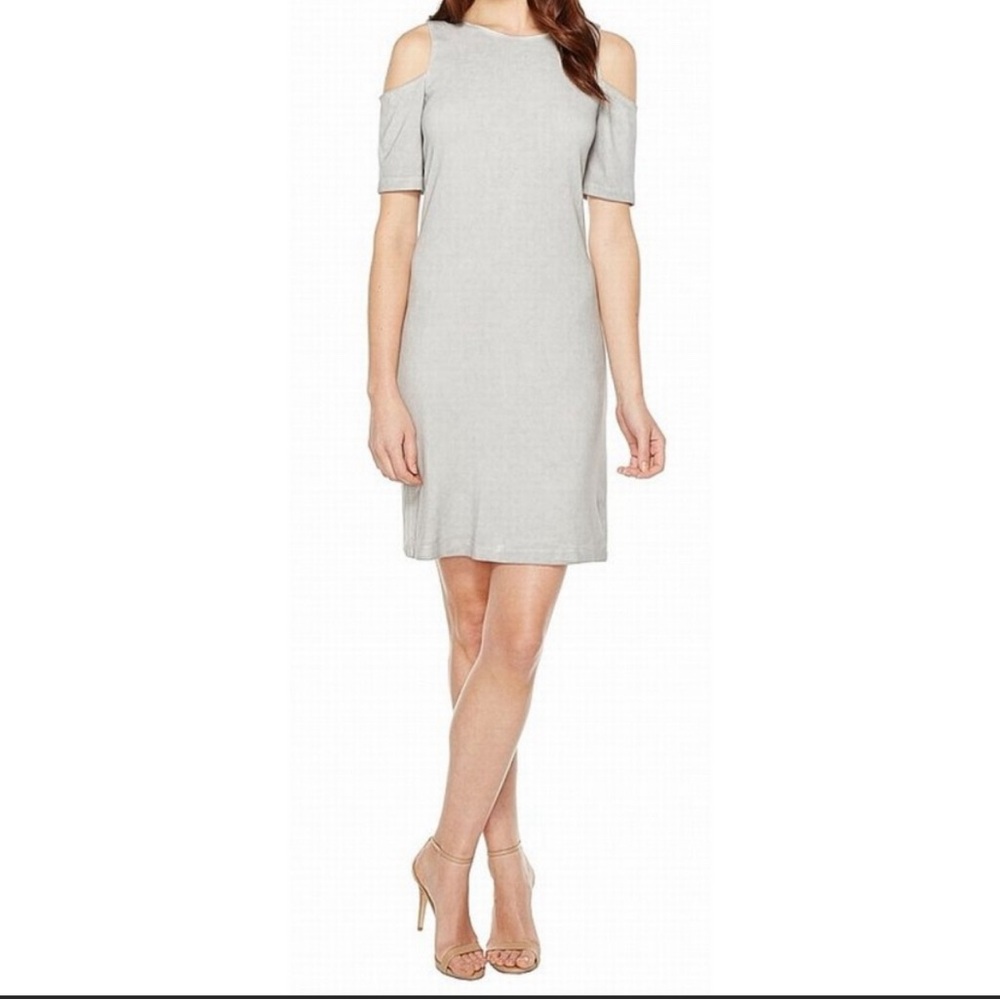 TART Cold Shoulder Grey dress.